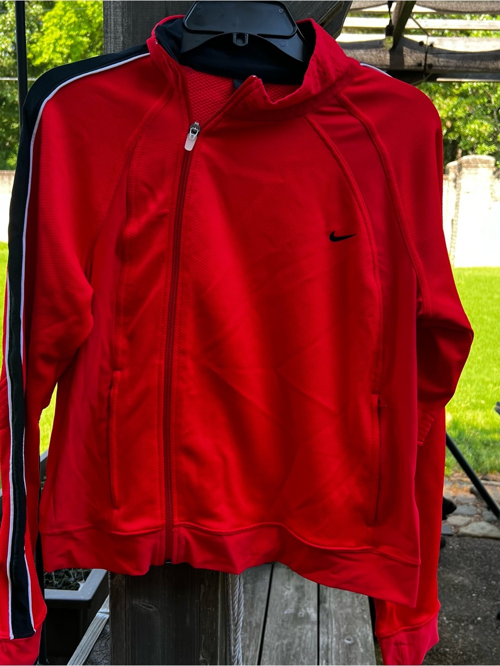Nike Sphere Dry  Red and Black side Zip-Up jacket women’s large